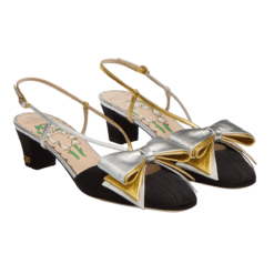 Alternative view of Décolleté Slingback Bowow in Tessuto Moiré