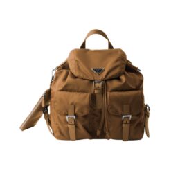 Zaino medio in Re-Nylon con pochette