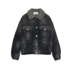 Blouson In Cotone E Velluto A Coste Con Logo