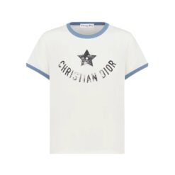 Jersey bianco, nero e blu