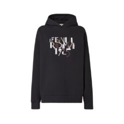 Felpa in jersey nero