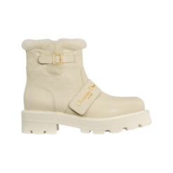 Vitello granulato e montone ecru