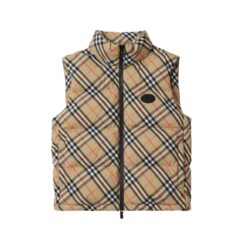 Piumino smanicato Check