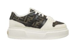 Sneakers basse canvas e suede