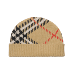 Cappellino cashmere Check