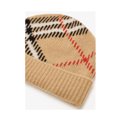 Cappellino cashmere Check