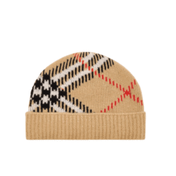 Cappellino cashmere Check
