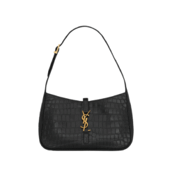 Borsa hobo in texture coccodrillo