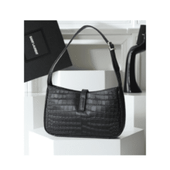 Alternative view of Borsa hobo in texture coccodrillo