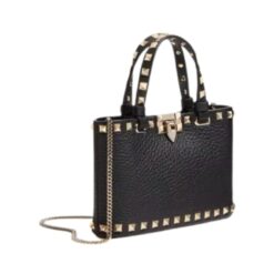Mini shopping Rockstud vitello