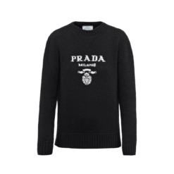 Maglione Girocollo Lana-Cashmere Con Logo