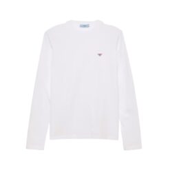 T-shirt a maniche lunghe in jersey