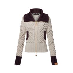 Giacca in maglia color block