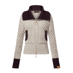 Giacca In Maglia Color Block
