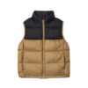 Gilet imbottito in popeline satinato