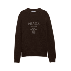Girocollo Lana-Cashmere Con Logo