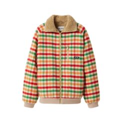 Blouson a quadri e pile