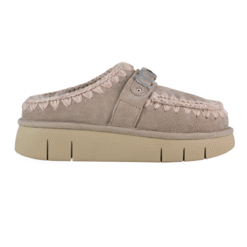 Zoccoli Bounce In Scamosciata Beige