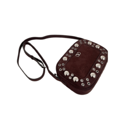 Borsa in camoscio con occhielli Nellcote