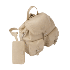 Zaino medio in Re-Nylon con pochette