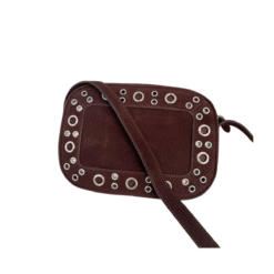 Borsa in camoscio con occhielli Nellcote