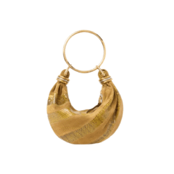 Mini hobo scamosciata e serpente