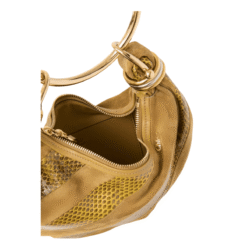 Mini hobo scamosciata e serpente