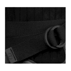 Vitello nero e tessuto tecnico nero e bianco
