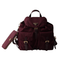 Zaino medio in Re-Nylon con pochette