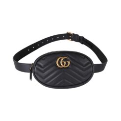 Borsa Belt Marmont Matelasse in Nero