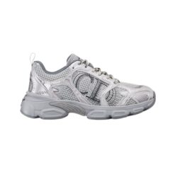 Mesh grigio inserti laminati argento