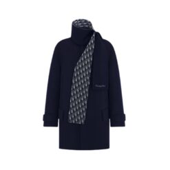 Lana e seta blu navy