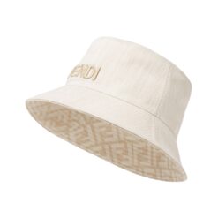 Bucket reversibile canvas bianco