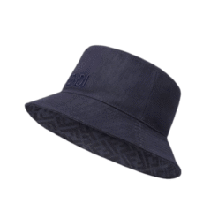 Bucket reversibile denim blu