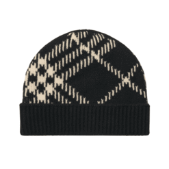 Cappellino cashmere Check