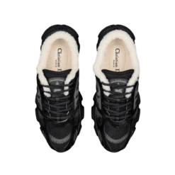 Alternative view of Mesh scamosciato nero