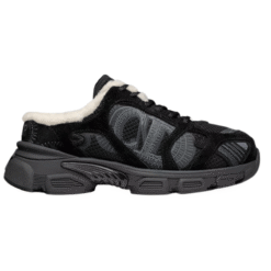 Mesh scamosciato nero