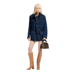 Alternative view of Giacca safari in denim grezzo Monogram