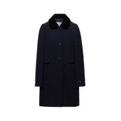 Cappotto monopetto in tela natte