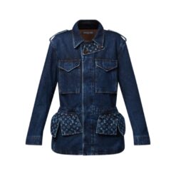Giacca safari in denim grezzo Monogram