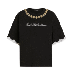 T-shirt Jersey Ricamo Gioiello