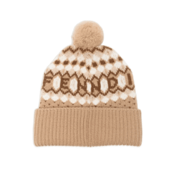 Alternative view of Cappello Lana Jacquard Marrone