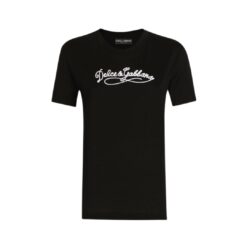 T-shirt in jersey con ricamo