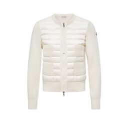 Cardigan imbottito con zip