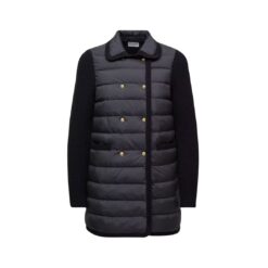 Cardigan imbottito in lana e cashmere