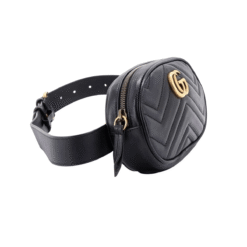 Borsa Belt Marmont Matelasse in Nero