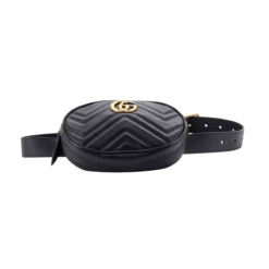 Borsa Belt Marmont Matelasse in Nero