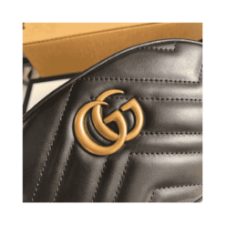 Borsa Belt Marmont Matelasse in Nero