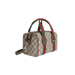 Borsa mini beige/marrone scuro