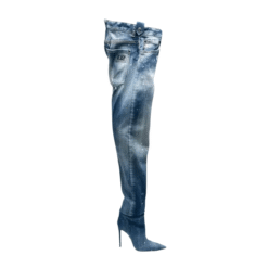 Stivali In Denim Con Tacco Bettter
